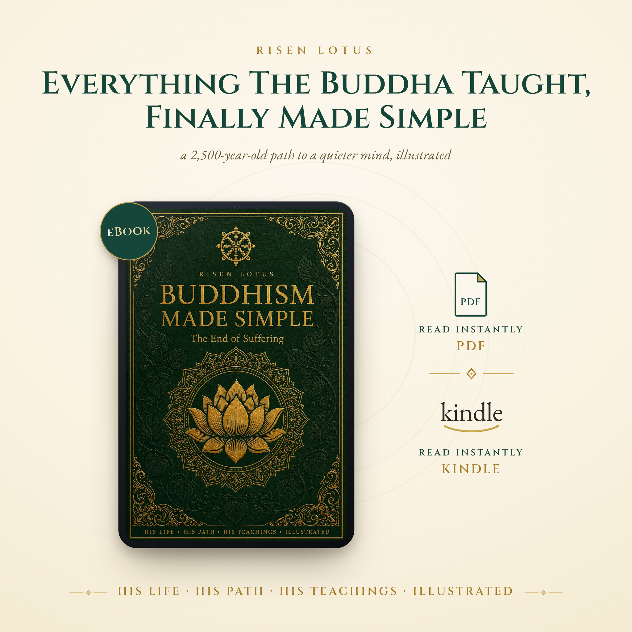 Buddhism Made Simple - Illustrated eBook (PDF + Kindle)