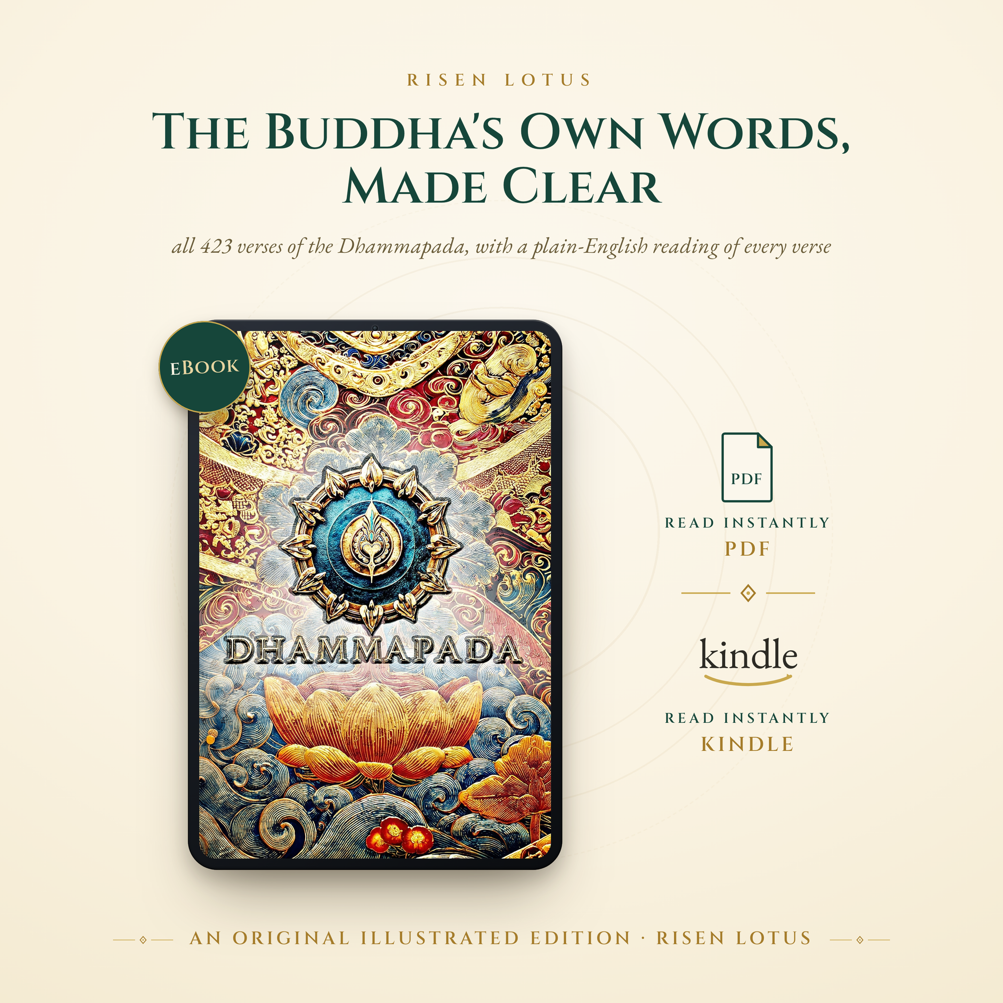 The Dhammapada - Illustrated eBook (PDF + Kindle)